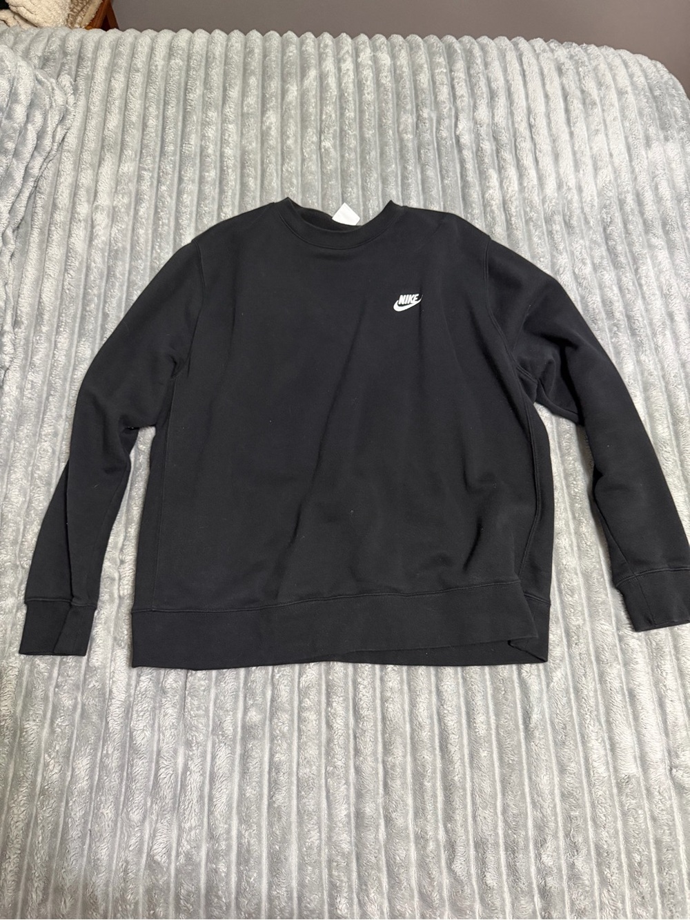 Nike Black Crewneck with White Swoosh